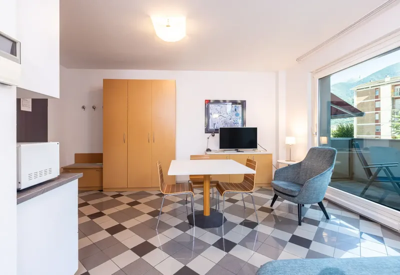 Monolocale con balcone
